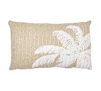 AltoBuy Coussin 30x50cm en Polyester Motif Palmier Coloris Marron et Blanc