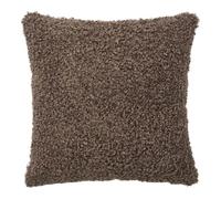 AltoBuy Coussin Déco Carré Bouclettes Marron - BUKLET