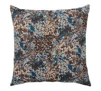 AltoBuy Coussin Déco Carré Recto damassé Multicolore et Verso Noir - CLEANE