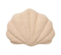 AltoBuy Coussin Déco Forme Coquillage Tissu Bouclettes Beige - Ondine