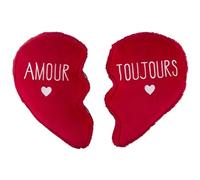 AltoBuy Coussin en Forme de cœur détachable en Polyester Rouge