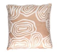 AltoBuy Coussin Imprimé et Sherpa 40x40cm