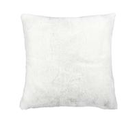 Coussin Ultra Doux 40x40cm Imitation Fourrure Blanche - FLUFFY - ALTOBUY Blanc G