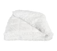 AltoBuy Couverture Pondérée 7kg Anti-Stress Sommeil Optimal Imitation Fourrure Blanche