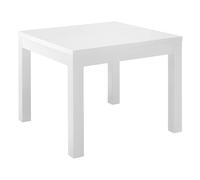 Altobuy Table à manger DEYTON carrée 100 cm laquée blanc brillant