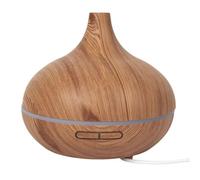 AltoBuy Diffuseur d'Huile Essentiel LED avec Finition Bois, Ambiance Parfumée et Élégante pour Maison