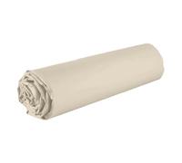 AltoBuy Drap Housse 90x190 Bonnet 35cm 100% Coton grège - Vitalia