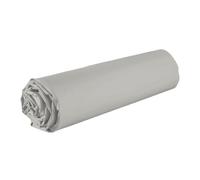 AltoBuy Drap Housse 90x190 Bonnet 35cm 100% Coton Gris Silver - Vitalia