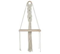 AltoBuy Etagère Murale 25cm bohème en Corde et Plateau en Bois