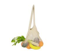 AltoBuy Filet à provisions réutilisable blanc avec message Green Spirit + pochon