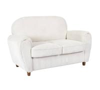 AltoBuy Gandy - Canapé Club 2 Places Tissu Velours Côtelé Beige