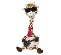 AltoBuy Girafe Musicale et dansante en Tissu Polyester Jaune et Marron