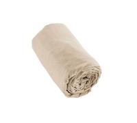 HEDDA - Drap Housse 160x200cm Flanelle de Coton Coloris Sable -
