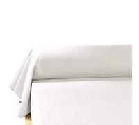 AltoBuy Hedda - Taie de Traversin 43x185cm Flanelle de Coton Coloris Neige