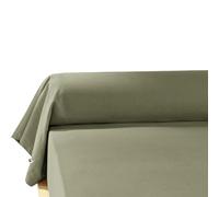 AltoBuy Hedda - Taie de Traversin 43x185cm Flanelle de Coton Coloris Romarin