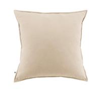 HEDDA - Taie d'Oreiller 63x63cm Flanelle de Coton Coloris Sable - Altobuy Gris G