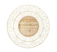AltoBuy Horloge Murale Bohème Rosace Ajourée en Rotin Ø70cm - LISON
