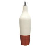 AltoBuy Huilier de 670 ML en céramique Bicolore (Blanc & Terracotta)