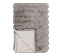 AltoBuy Ingvar - Plaid 130x180cm Fourrure synthétique Doublé Polyester Beige