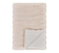 AltoBuy Ingvar - Plaid 130x180cm Fourrure synthétique Doublé Polyester Ivoire