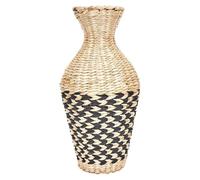 AltoBuy Jarre Tressée en Rotin Coloris Naturel et Noir - Levan