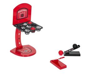 AltoBuy Jeu de Mini Basket en Plastique Rouge et Noir avec 2 lanceurs