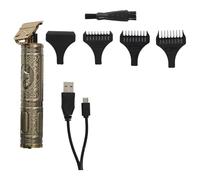 AltoBuy Kit Tondeuse de Précision Sans Fil pour Barbe et Cheveux 6 Accessoires - STARKY