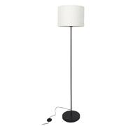 AltoBuy Lampadaire en métal Noir avec Abat-Jour en Bouclette (H150cm)