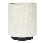 AltoBuy Lampe à Poser Socle métal Noir Abat-Jour Bouclette (H20cm)