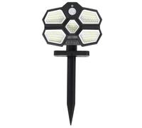 AltoBuy Lampe LED Solaire extérieur Noir éclairage Blanc avec détecteur Mouvement et luminosité