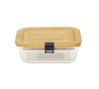 AltoBuy Lunch Box 104cl en Verre avec Couvercle en Bambou