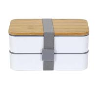 AltoBuy Lunch Box 10L à Double Niveaux en Plastique avec Couvert et Bande élastique