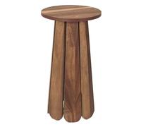 AltoBuy LYLIAN - Bout de Canapé en MDF Aspect Noyer