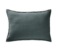 AltoBuy Margaux - Taie d'oreiller 50x70cm Lin Lavé Coloris Ardoise