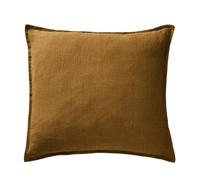 AltoBuy Margaux - Taie d'oreiller 60x60cm Lin Lavé Coloris Caramel