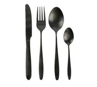 AltoBuy Ménagère 16 Pièces en Acier Inoxydable Noir - Stella