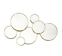 AltoBuy Miroir Rond Doré Décoratif