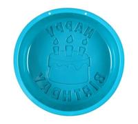 AltoBuy Moule à gâteau en Silicone Empreinte Texte Happy Birthday 12 Parts