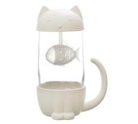AltoBuy Mug Kawaii Chat avec infuseur en Forme de Poisson de 30 cl