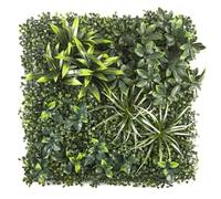 AltoBuy Mur végétal Artificiel Panache en polyéthylène Vert 50x50cm