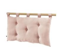 AltoBuy OUREA - Coussin de Tête de Lit avec Passants 50x80cm Gaze de Coton Guimauve