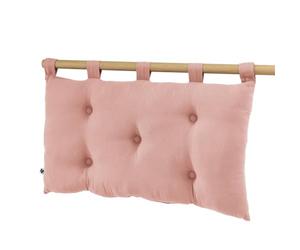 AltoBuy OUREA - Coussin de Tête de Lit avec Passants 50x80cm Gaze de Coton Rose Pêche