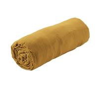 OUREA - Drap Housse 160x200cm Gaze de Coton Safran -