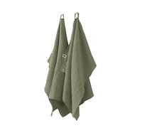 AltoBuy OUREA - Lot de 2 Essuie-Mains 50x70cm Gaze de Coton Romarin