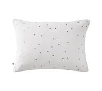 AltoBuy OUREA Motif - Taie d'oreiller 50x70cm Gaze de Coton Chantilly à Pois Dorés