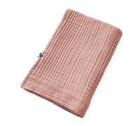 AltoBuy OUREA - Serviette de Douche 70x130cm Gaze de Coton Rose pêche
