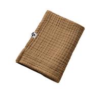 AltoBuy OUREA - Serviette de Toilette 50x90cm Gaze de Coton Camel