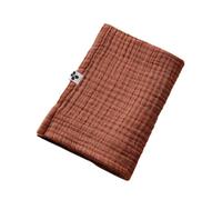 AltoBuy OUREA - Serviette de Toilette 50x90cm Gaze de Coton Terracotta