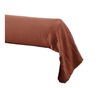 AltoBuy OUREA - Taie de Traversin 85x185cm Gaze de Coton Terracotta