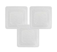 AltoBuy Pack de 3 couvercles en Silicone Extensibles carrés 3 Tailles 9,5 cm - 14 cm - 19 cm